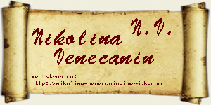 Nikolina Venečanin vizit kartica